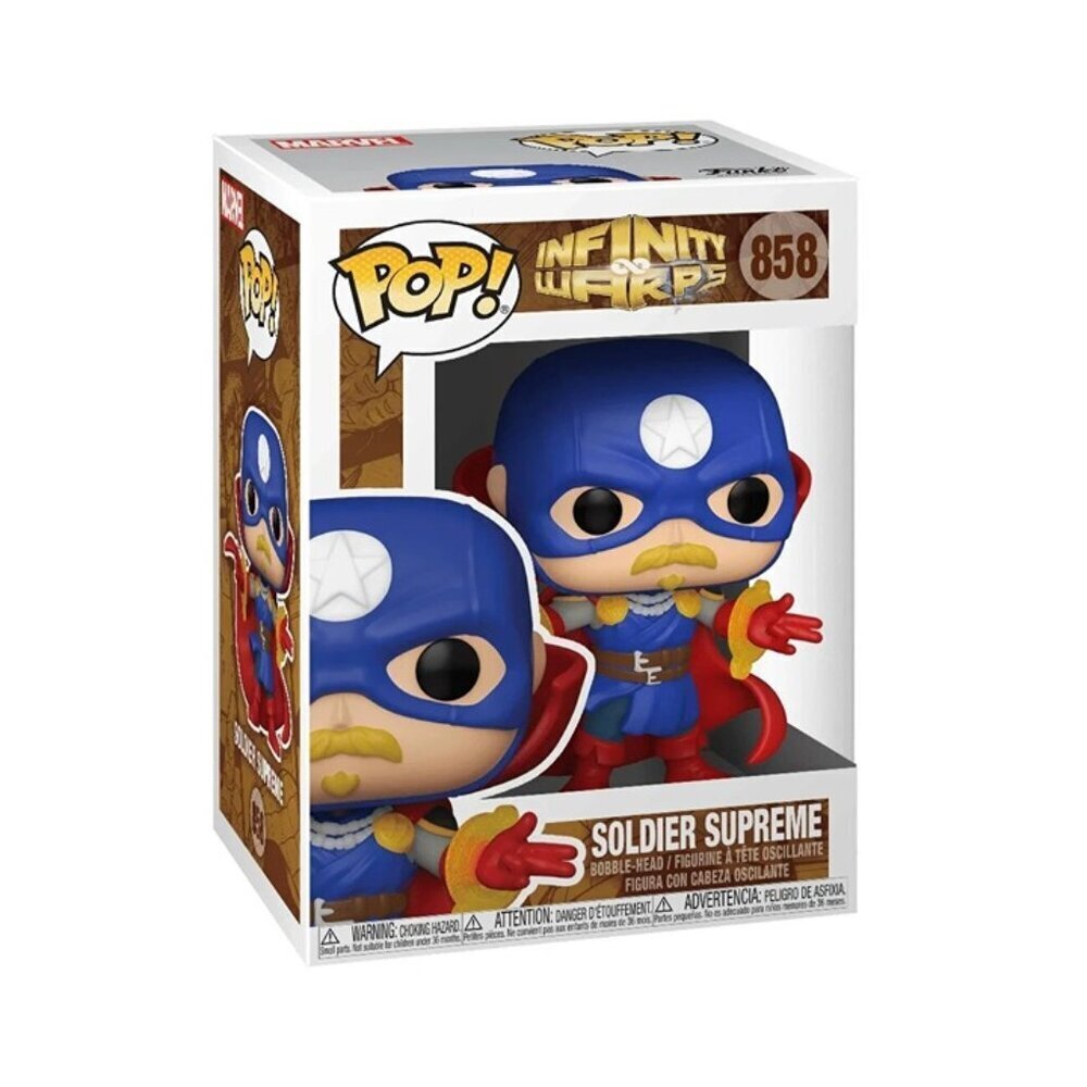Funko Pop! Marvel: Infinity Warps – Soldier Supreme #858 Vinyl Figure (NIB)